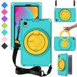 For TCL Tab 8 LE / WiFi 2023 EVA Hybrid PC Shockproof Tablet Case with Frame(Glacial Green) - Others by PMC TechLife | Online Shopping South Africa | PMC TechLife | Buy Now Pay Later Mobicred