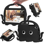 For TCL Tab 8 LE / WiFi 2023 Octopus Style EVA Hybrid PC Shockproof Tablet Case with Strap(Black)