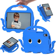For TCL Tab 8 LE / WiFi 2023 Octopus Style EVA Hybrid PC Shockproof Tablet Case with Strap(Blue)