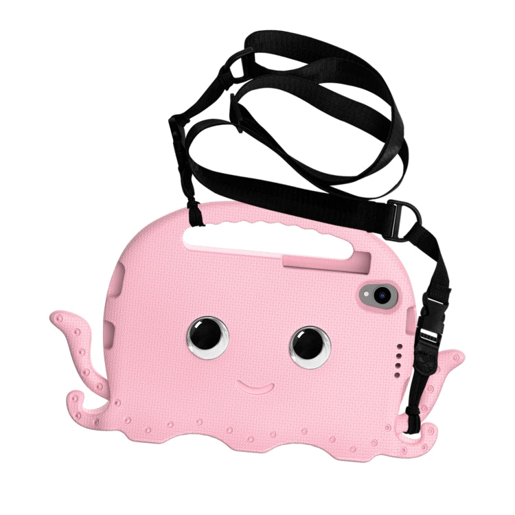 For TCL Tab 8 LE / WiFi 2023 Octopus Style EVA Hybrid PC Shockproof Tablet Case with Strap(Pink)