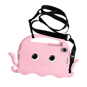 For TCL Tab 8 LE / WiFi 2023 Octopus Style EVA Hybrid PC Shockproof Tablet Case with Strap(Pink)