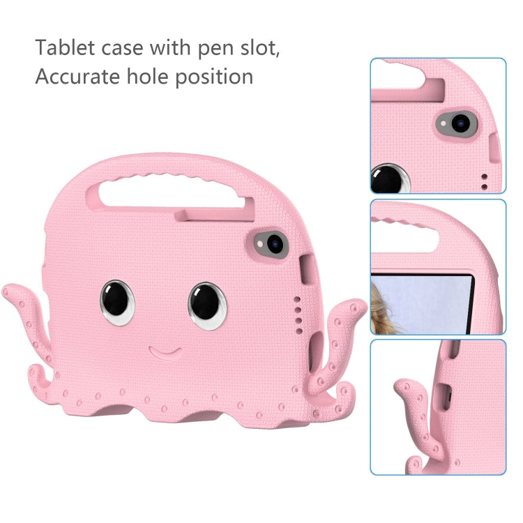 For TCL Tab 8 LE / WiFi 2023 Octopus Style EVA Hybrid PC Shockproof Tablet Case with Strap(Pink)