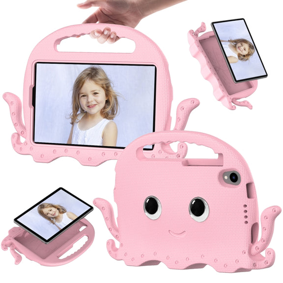 For TCL Tab 8 LE / WiFi 2023 Octopus Style EVA Hybrid PC Shockproof Tablet Case with Strap(Pink)