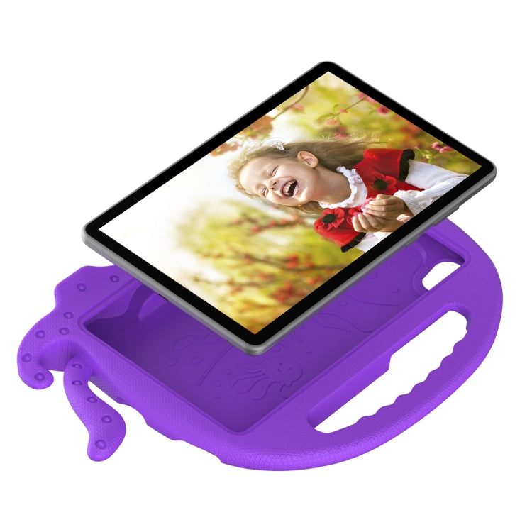 For TCL Tab 8 LE / WiFi 2023 Octopus Style EVA Hybrid PC Shockproof Tablet Case with Strap(Purple)