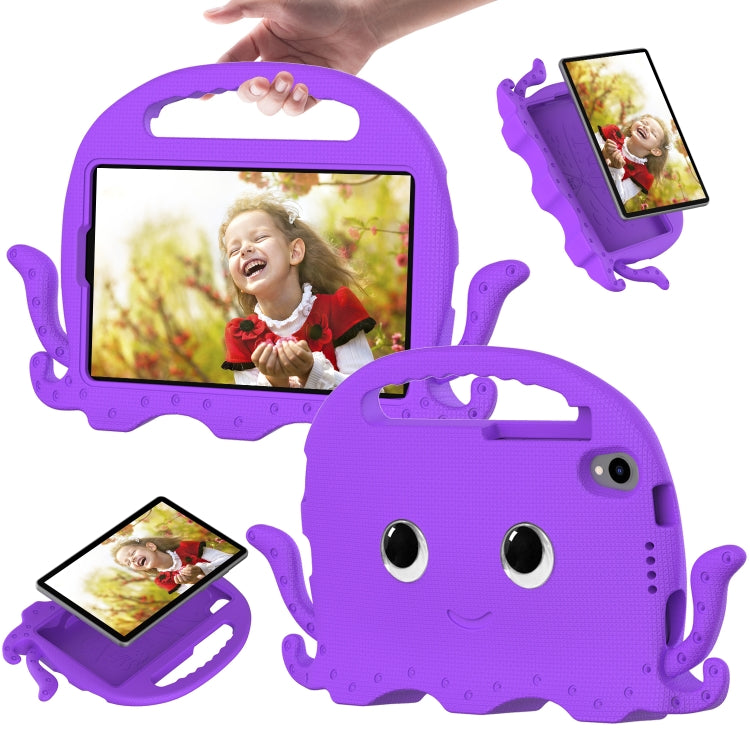 For TCL Tab 8 LE / WiFi 2023 Octopus Style EVA Hybrid PC Shockproof Tablet Case with Strap(Purple)