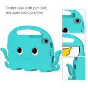 For TCL Tab 8 LE / WiFi 2023 Octopus Style EVA Hybrid PC Shockproof Tablet Case with Strap(Glacial Green)