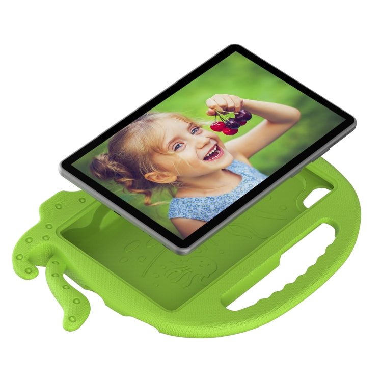 For TCL Tab 8 LE / WiFi 2023 Octopus Style EVA Hybrid PC Shockproof Tablet Case with Strap(Grass Green)