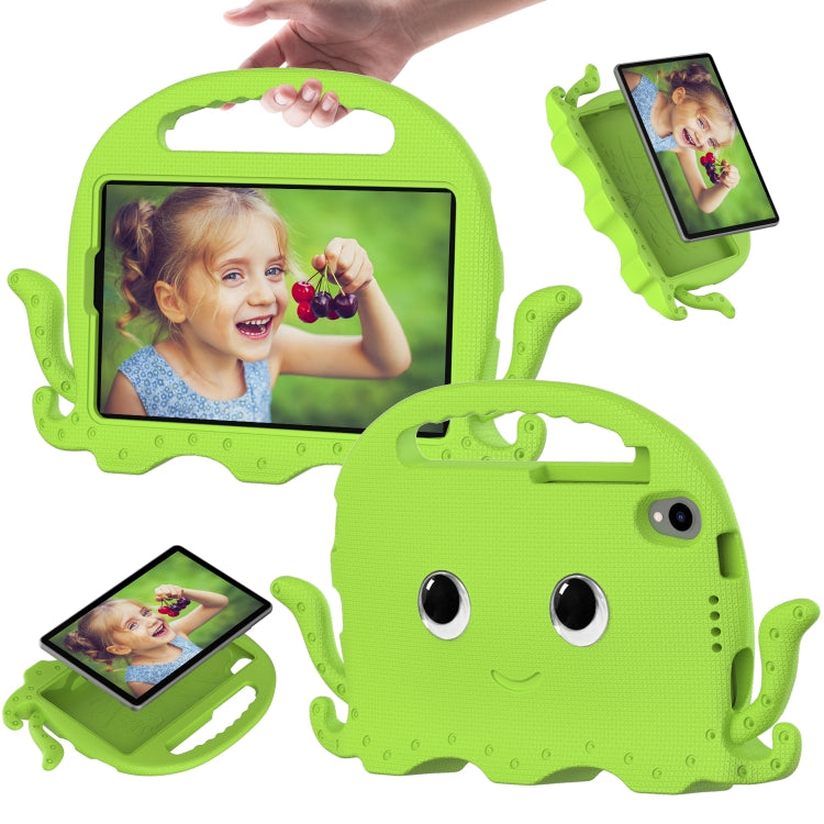 For TCL Tab 8 LE / WiFi 2023 Octopus Style EVA Hybrid PC Shockproof Tablet Case with Strap(Grass Green)