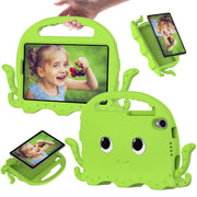 For TCL Tab 8 LE / WiFi 2023 Octopus Style EVA Hybrid PC Shockproof Tablet Case with Strap(Grass Green)