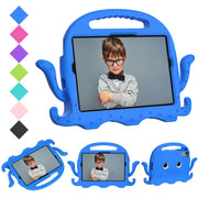 For Samsung Galaxy Tab S9 / S9 FE / S7 / S8 Octopus Style EVA Hybrid PC Shockproof Tablet Case with Strap(Blue)