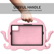 For Samsung Galaxy Tab S9 / S9 FE / S7 / S8 Octopus Style EVA Hybrid PC Shockproof Tablet Case with Strap(Pink)