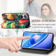 For Blackview A200 Pro CaseNeo Colorful Magnetic Leather Phone Case(Colorful Cloud)