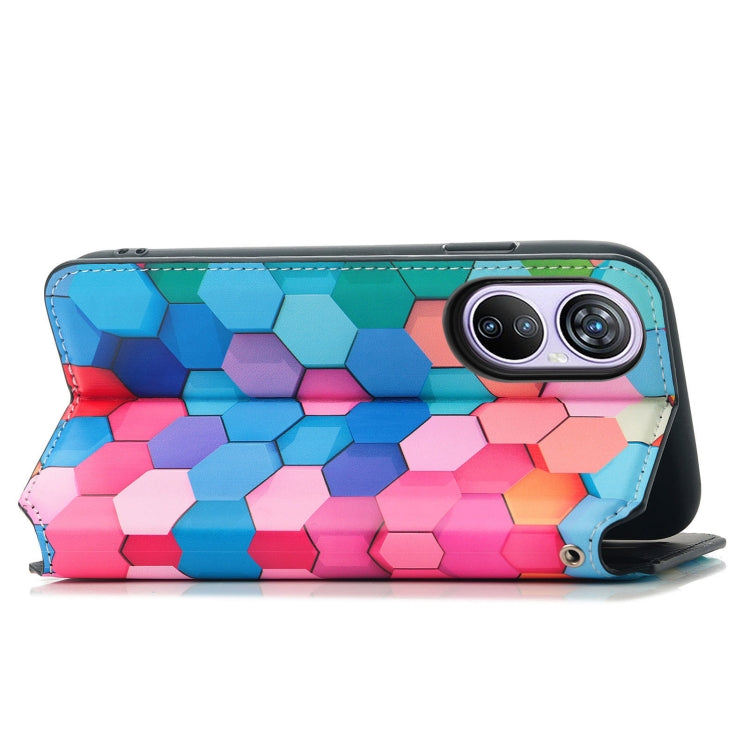 For Blackview A200 Pro CaseNeo Colorful Magnetic Leather Phone Case(Colorful Cube)