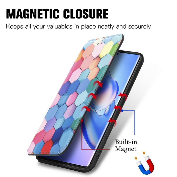For Blackview A200 Pro CaseNeo Colorful Magnetic Leather Phone Case(Colorful Cube)