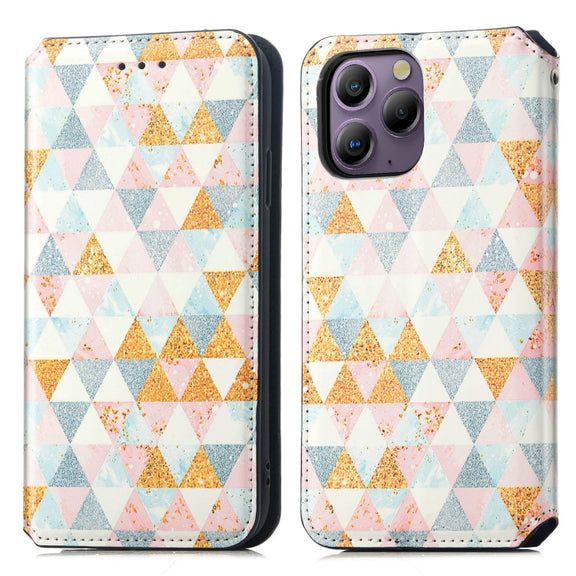 For Blackview  A96 CaseNeo Colorful Magnetic Leather Phone Case(Rhombus)