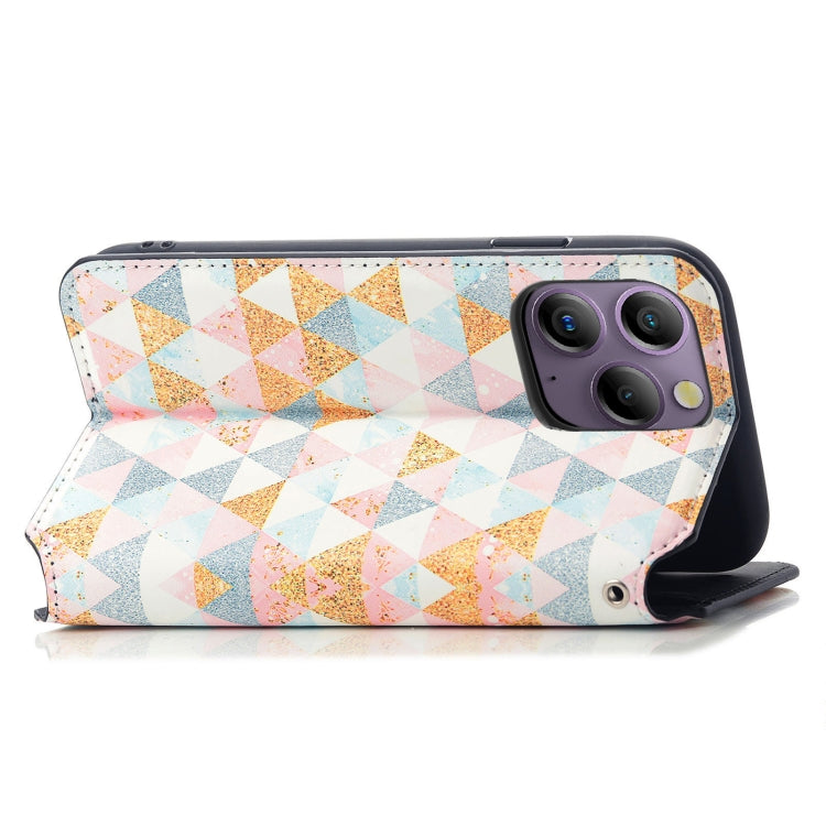 For Blackview  A96 CaseNeo Colorful Magnetic Leather Phone Case(Rhombus)