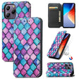 For Blackview  A96 CaseNeo Colorful Magnetic Leather Phone Case(Purple Scales) - More Brand by PMC TechLife | Online Shopping South Africa | PMC TechLife