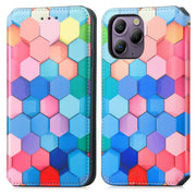 For Blackview  A96 CaseNeo Colorful Magnetic Leather Phone Case(Colorful Cube)