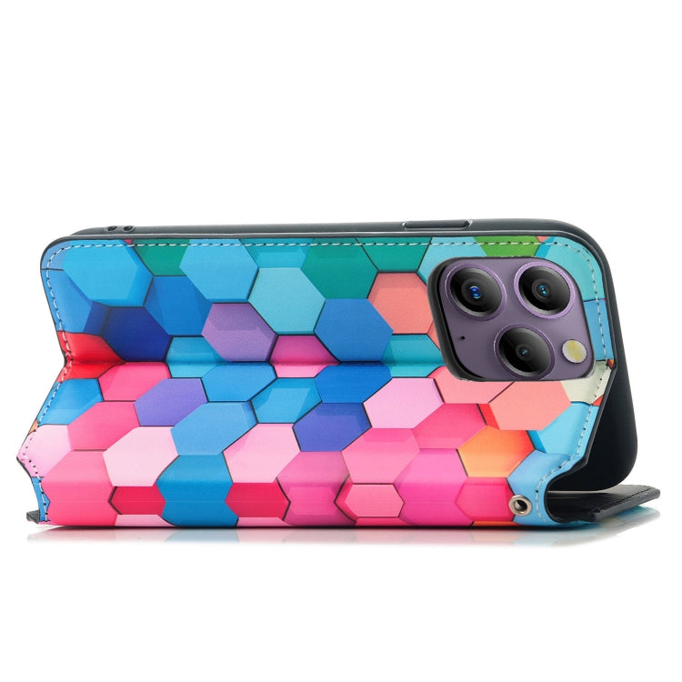 For Blackview  A96 CaseNeo Colorful Magnetic Leather Phone Case(Colorful Cube)
