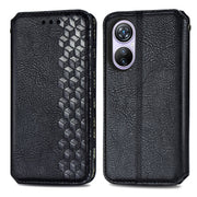 For Blackview A200 Pro Cubic Grid Pressed Magnetic Leather Phone Case(Black)