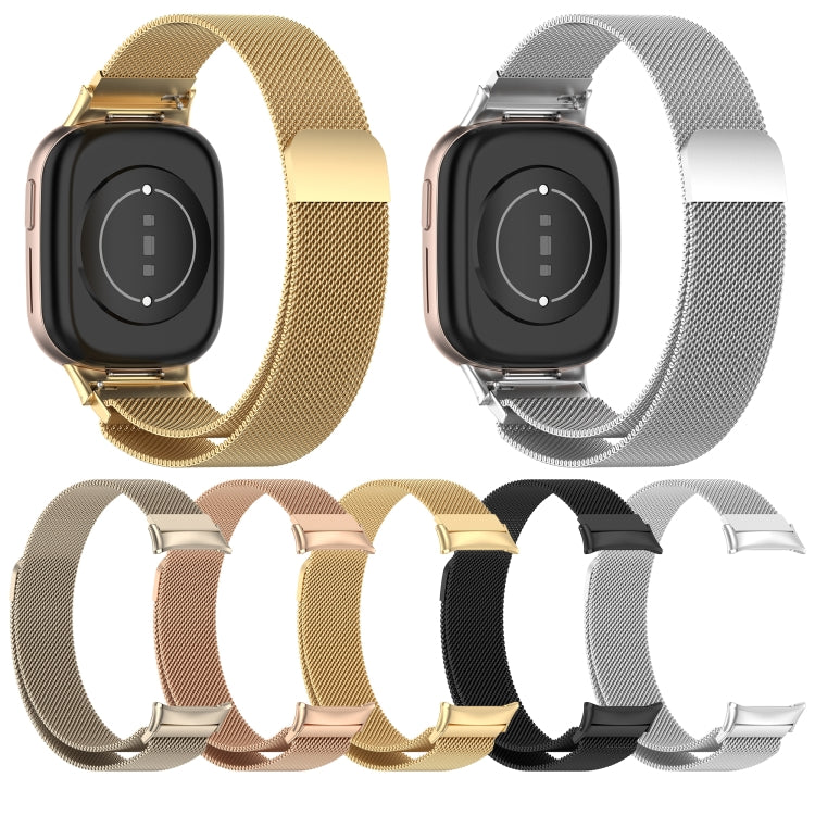 For Honor Watch 4 TMA-L19 Milan Magnetic Steel Mesh Watch Band(Rose Gold)