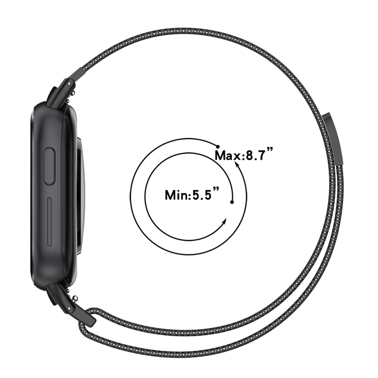 For Honor Watch 4 TMA-L19 Milan Magnetic Steel Mesh Watch Band(Silver)