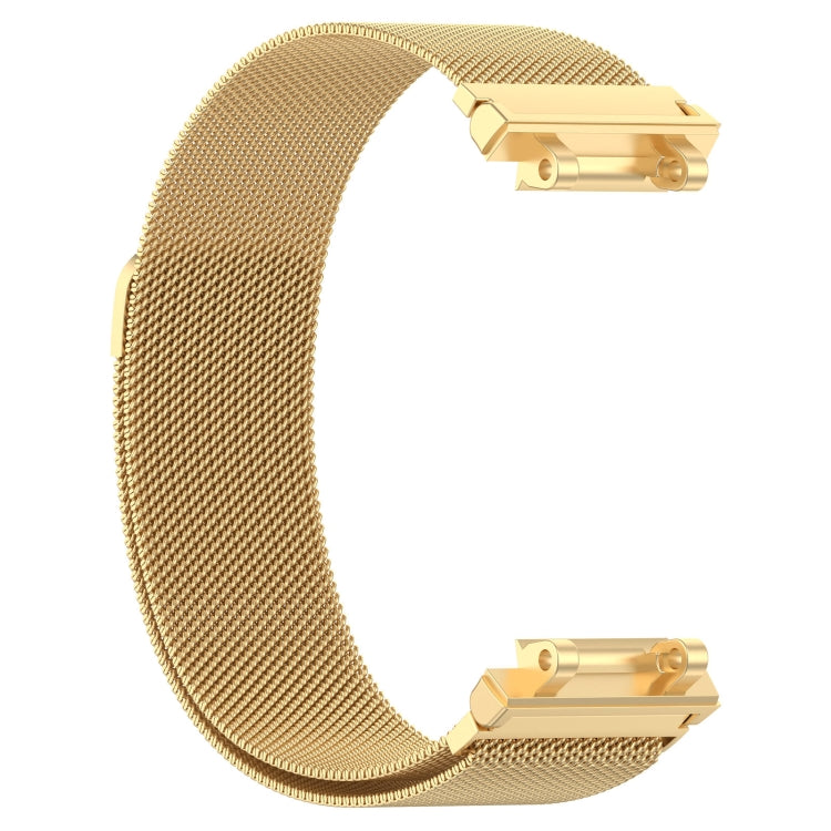 For Amazfit Active Edge A2212 Milan Magnetic Steel Mesh Watch Band(Gold)
