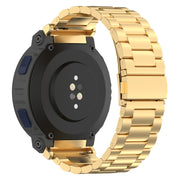 For Amazfit Active Edge A2212 Three Beads Stainless Steel Watch Band(Gold)
