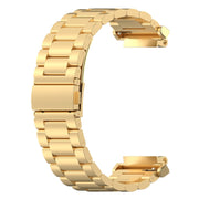 For Amazfit Active Edge A2212 Three Beads Stainless Steel Watch Band(Gold)