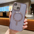 For iPhone 15 MagSafe Glitter Electroplating TPU Phone Case(Purple) - iPhone 15 Cases by PMC TechLife | Online Shopping South Africa | PMC TechLife