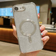 For iPhone SE 2022 / 7 / 8 MagSafe Glitter Electroplating TPU Phone Case(Silver) - iPhone SE 2022 / 2020 / 8 / 7 Cases by PMC TechLife | Online Shopping South Africa | PMC TechLife