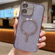For iPhone 16 Glitter Electroplating MagSafe TPU Phone Case(Purple) - iPhone 16 Cases by PMC TechLife | Online Shopping South Africa | PMC TechLife | Buy Now Pay Later Mobicred