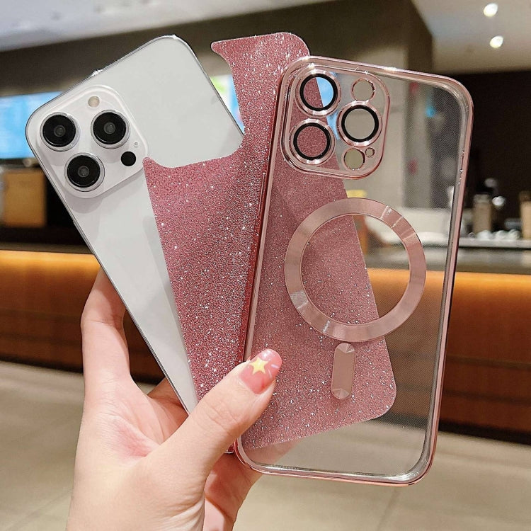 For iPhone 11 MagSafe Glitter Electroplating TPU Phone Case(Silver)