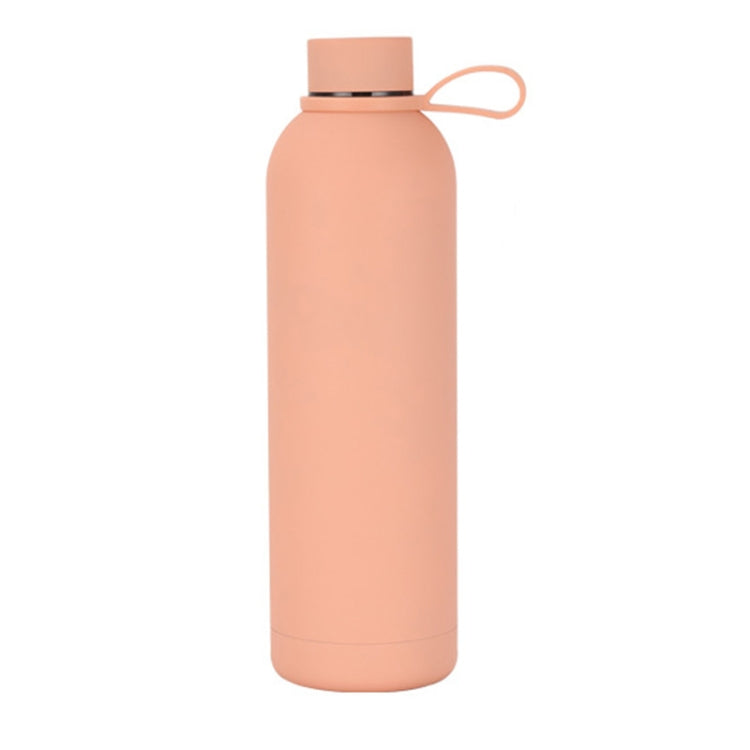 JUNSUNMAY Candy Colored Coating 304 Stainless Steel Water Vacuum Bottle, Capacity:500ml(Pink)