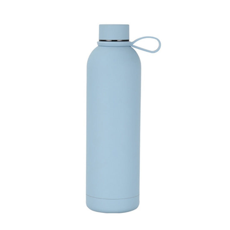 JUNSUNMAY Candy Colored Coating 304 Stainless Steel Water Vacuum Bottle, Capacity:500ml(Light Blue)