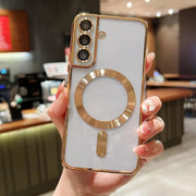 For Samsung Galaxy S24 5G MagSafe Electroplating TPU Phone Case(Gold)