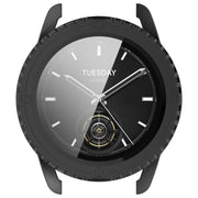For Xiaomi Watch S3 PC + Tempered Film Integrated Watch Protective Case(Black)