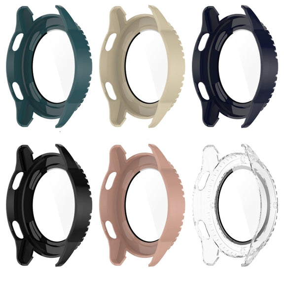For Xiaomi Watch S3 PC + Tempered Film Integrated Watch Protective Case(Black)