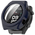 For Xiaomi Watch H1 PC + Tempered Film Integrated Watch Protective Case(Blue) - Watch Cases by PMC TechLife | Online Shopping South Africa | PMC TechLife | Buy Now Pay Later Mobicred