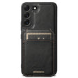 For Samsung Galaxy S22 5G Suteni H15  Oil Eax Leather Detachable Wallet Back Phone Case(Black) - Galaxy S22 5G Cases by Suteni | Online Shopping South Africa | PMC TechLife | Buy Now Pay Later Mobicred