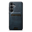 For Samsung Galaxy S25+ 5G Suteni H15  Oil Eax Leather Detachable Wallet Back Phone Case(Blue) - Galaxy S25+ 5G Cases by Suteni | Online Shopping South Africa | PMC TechLife | Buy Now Pay Later Mobicred