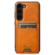 For Samsung Galaxy S25 5G Suteni H15  Oil Eax Leather Detachable Wallet Back Phone Case(Khaki) - Galaxy S25 5G Cases by Suteni | Online Shopping South Africa | PMC TechLife | Buy Now Pay Later Mobicred