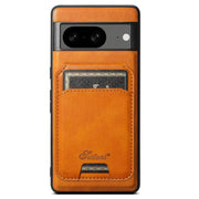 For Google Pixel 8 Suteni H15 Oil Eax Leather Detachable Wallet Back Phone Case(Khaki)