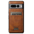 For Google Pixel 7 Pro Suteni H15 Oil Eax Leather Detachable Wallet Back Phone Case(Brown) - free shipping - PMC Jewellery - Order now!