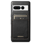 For Google Pixel 7 Suteni H15 Oil Eax Leather Detachable Wallet Back Phone Case(Black)