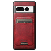 For Google Pixel 7 Suteni H15 Oil Eax Leather Detachable Wallet Back Phone Case(Red)