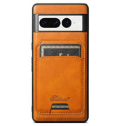 For Google Pixel 7 Suteni H15 Oil Eax Leather Detachable Wallet Back Phone Case(Khaki)