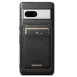 For Google Pixel 8a Suteni H15 Oil Eax Leather Detachable Wallet Back Phone Case(Black) - free shipping - PMC TechLife - Order now!