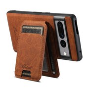 For Google Pixel 8 Pro Suteni H16 Litchi Texture Leather Detachable Wallet Back Phone Case(Khaki)
