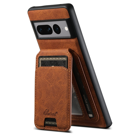 For Google Pixel 8 Pro Suteni H16 Litchi Texture Leather Detachable Wallet Back Phone Case(Blue)